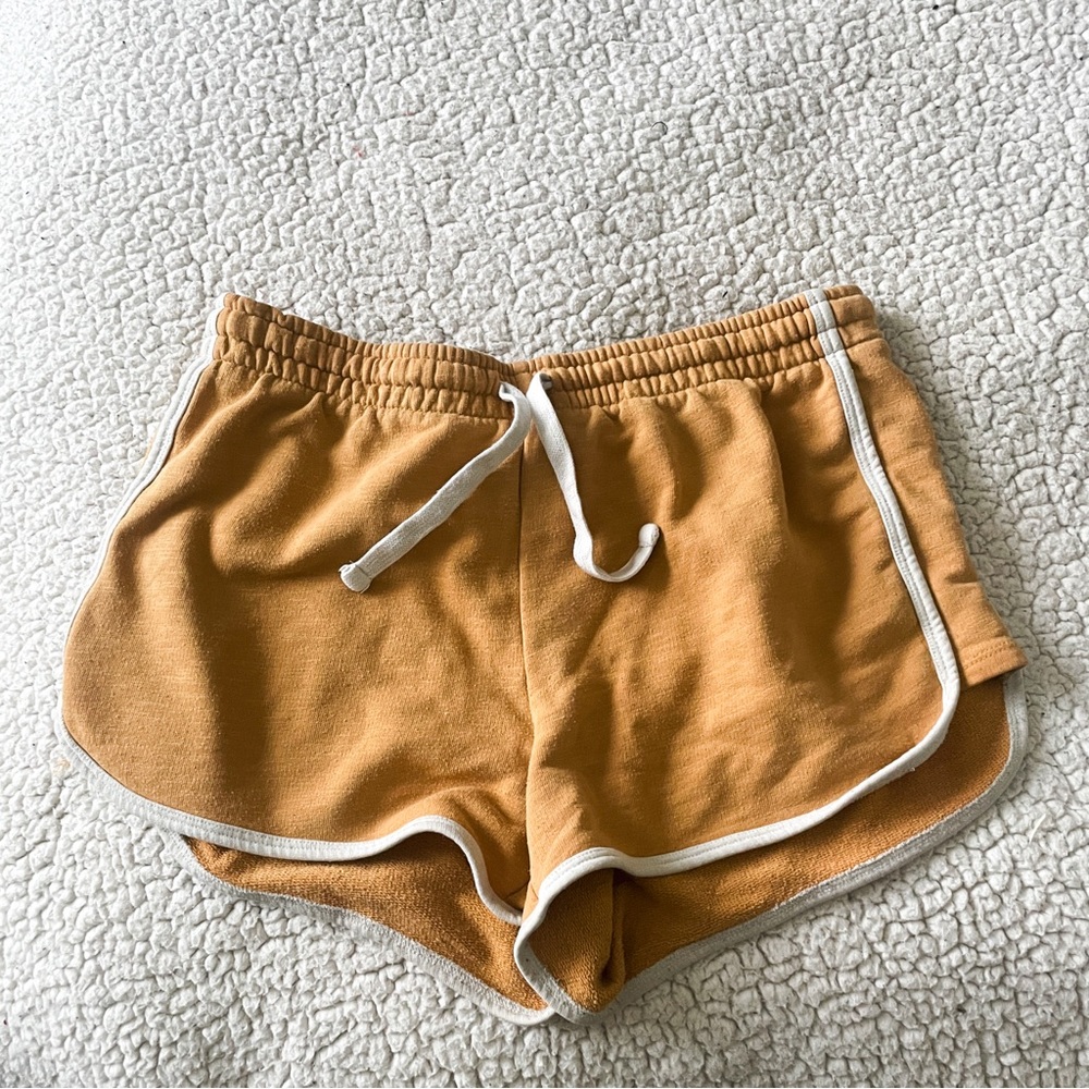 Yellow Cotton Shorts